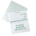 Care Instructions Card - At Least Pretend You Like It (Set of 4)