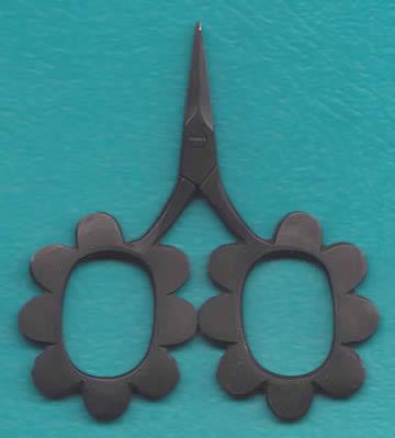 Flower Power Scissors - Primitive Black