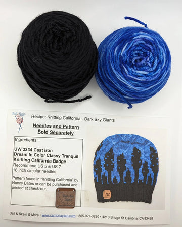 Knitting California - Dark Sky Giants Beanie Kit (Pattern Included)