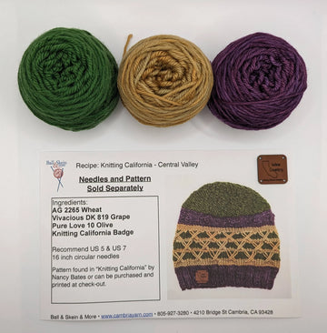 Knitting California - Wine Country Beanie Pattern (Pattern Included)