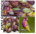 Smirligans Chunky Bird Series Purple Greenfinch