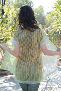 6300R Poet Mohair Alternating Cable Vest (Pattern will be emailed later)
