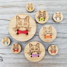 Cat Buttons Stitchable - 1"