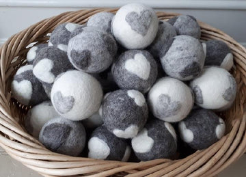 Dryer Balls with Heart Shapes - Fair Trade