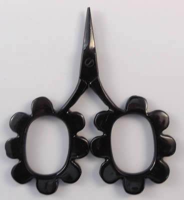 Flower Power Scissors - Black
