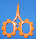 Flower Power Scissors - Orange
