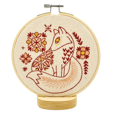 Hook, Line, & Tinker Embroidery Kit - Folk Fox