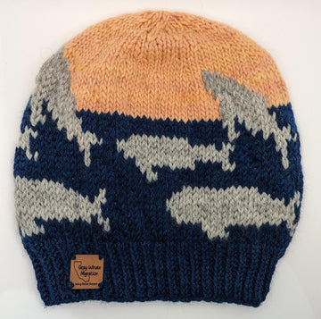 Knitting California - Gray Whale Migration Beanie Kit (Pattern Not Included)