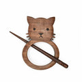 Lykke Rosewood Shawl Pin - Cat